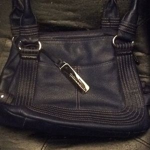 Tignanello blue leather purse